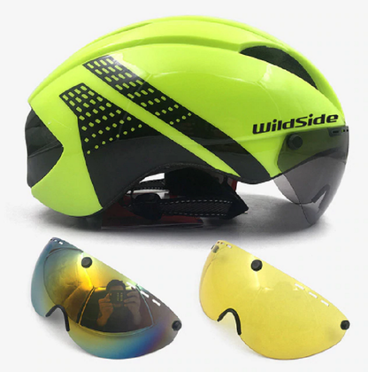 Lightweight Bicycle Helmet with Visor - Ideal for Cycling