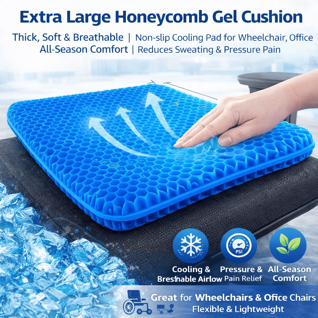 Cooling Seat Cushion – Extra Large for Enhanced Comfort