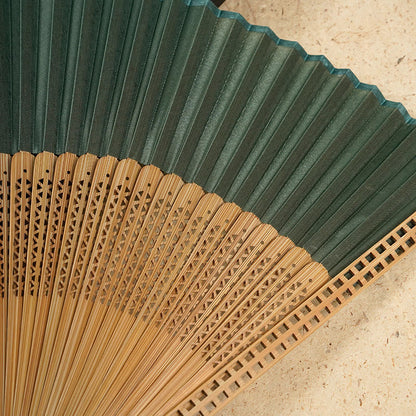 Bamboo Silk Handcrafted Fan