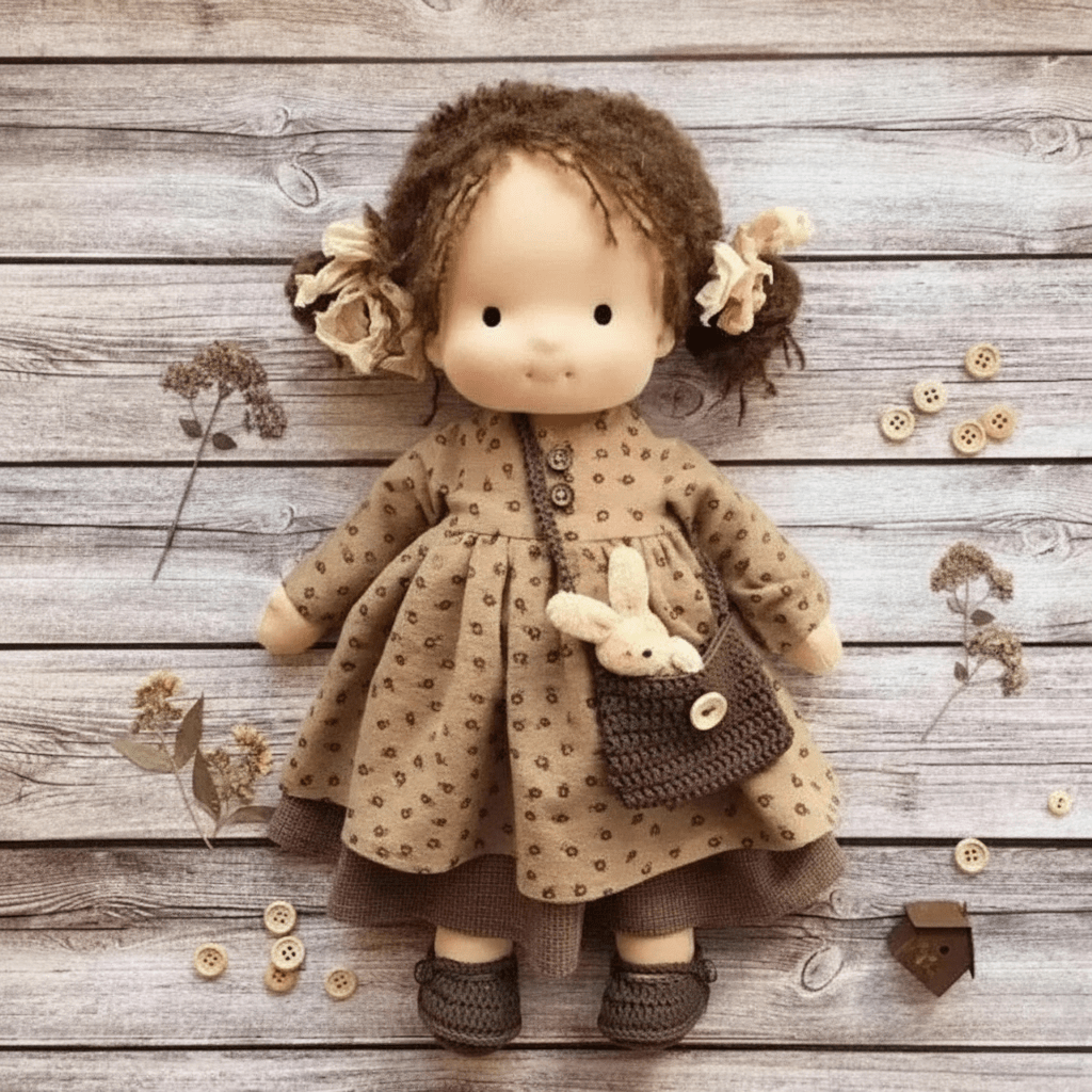 Handcrafted Cotton Waldorf Doll for Creative Play