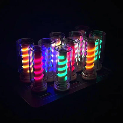 Portable Touch-Dimmable LED Filament Mini Glass Lamp with USB Ambient Light – Perfect for Car, Bedroom & Travel