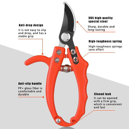 Garden Shears for Branches & Bonsai | Precise Pruner | Non-Slip Grip for Orchard & Garden Care