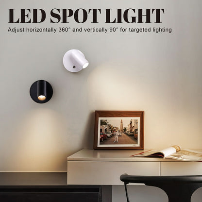 Adjustable Wall Lamp with Rotating Projection Feature