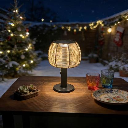 Solar Garden Lantern in Vintage Style