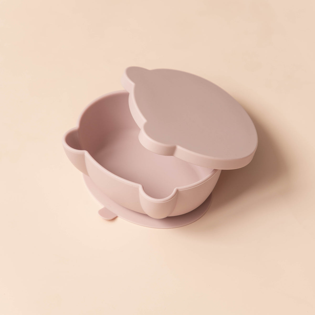 Non-Slip Silicone Baby Feeding Set with Lid and Utensils