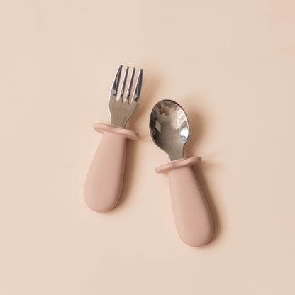 Non-Slip Silicone Baby Feeding Set with Lid and Utensils