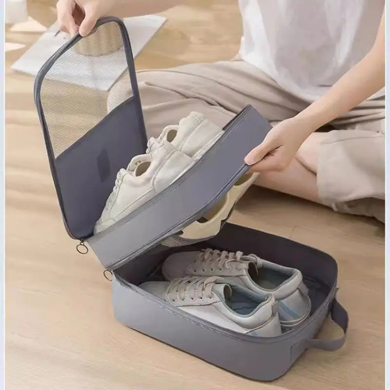 Waterproof and Breathable Shoe Bag for Travel - Holds 2-3 Pairs