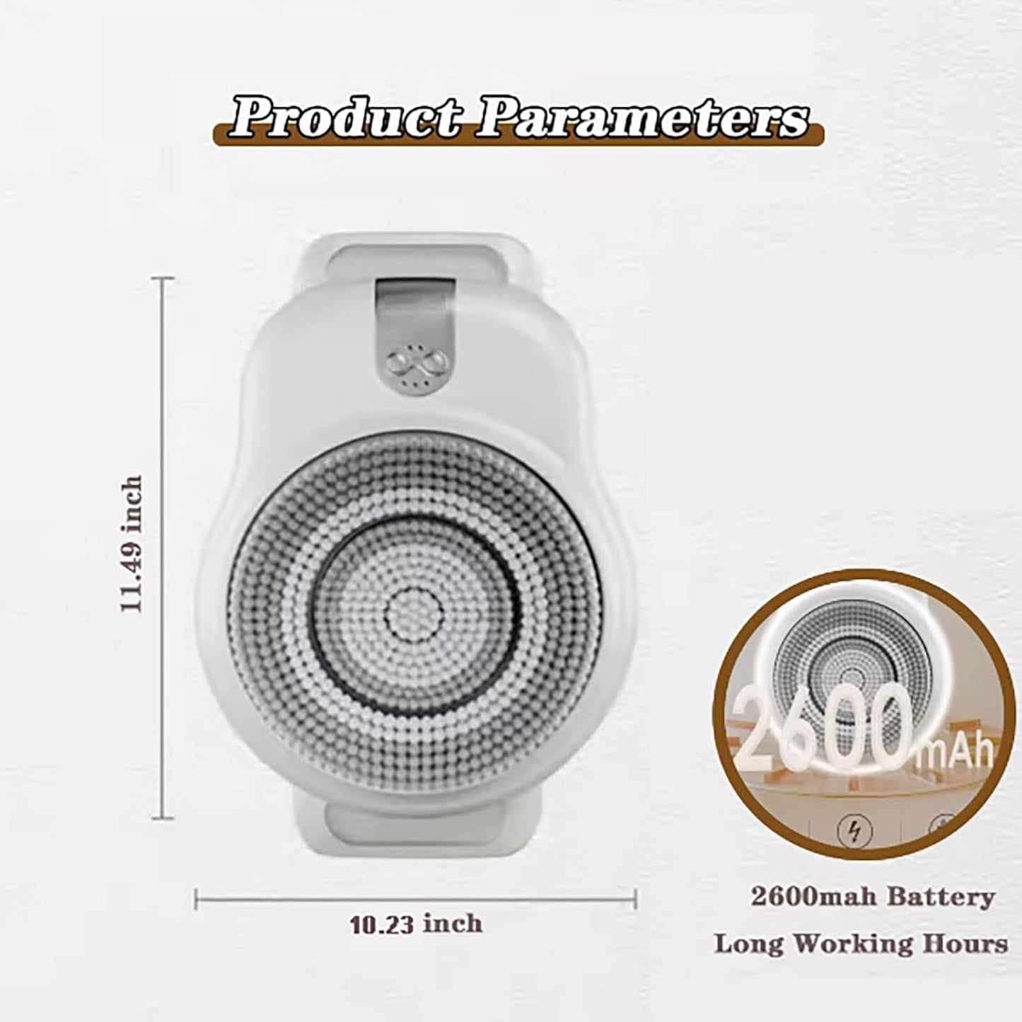 Wall-Mounted Electric Shower Scrubber for Deep Cleaning and Convenience