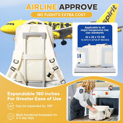 Travel Backpack with Vacuum Compression Feature