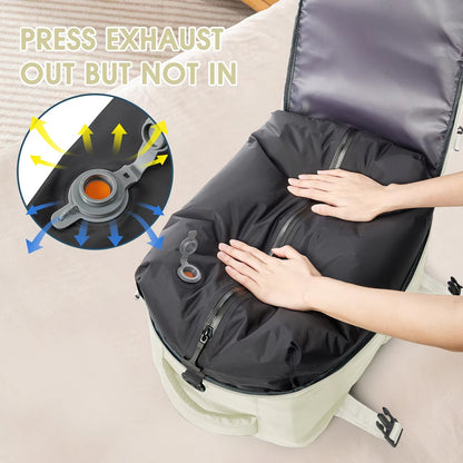 Travel Backpack with Vacuum Compression Feature