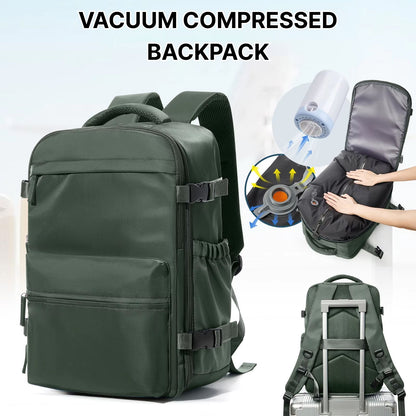 Travel Backpack with Vacuum Compression Feature