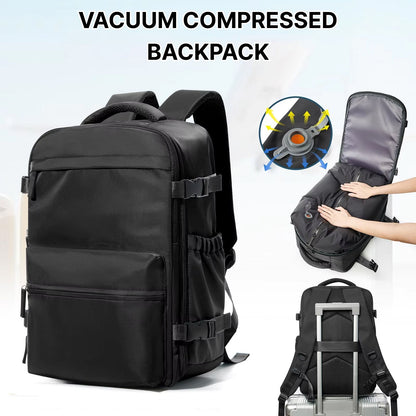 Travel Backpack with Vacuum Compression Feature