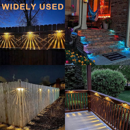 Solar Stair Lights | 2 Lighting Modes | Waterproof IP55 | Pack of 6 | Ideal for Fence & Patio