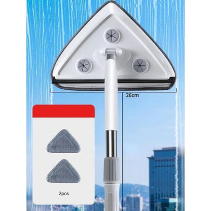 Tri-Head 360° Mop for Effortless Cleaning in Corners