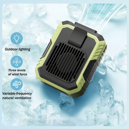 Portable Outdoor Cooling Fan - Waist-Mounted Design