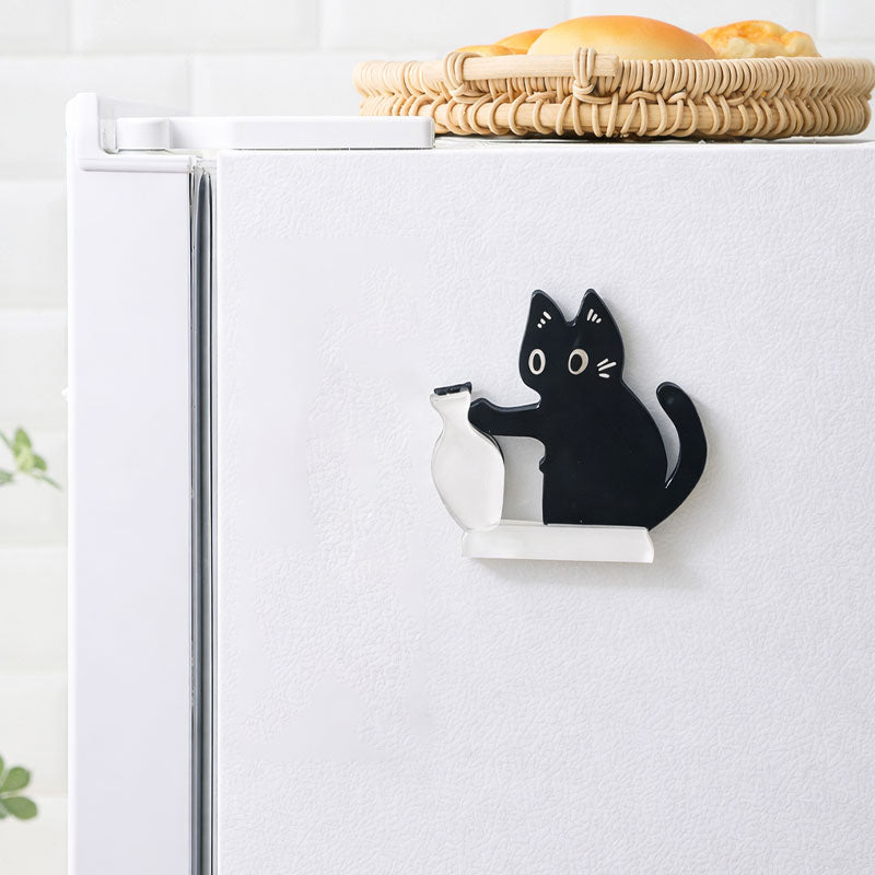Free Bonus: Cat Magnet for Secure and Visible Note Holding – Black