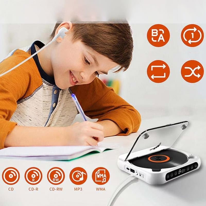 Portable Bluetooth CD Player - Hi-Fi Sound | Multiple Colors
