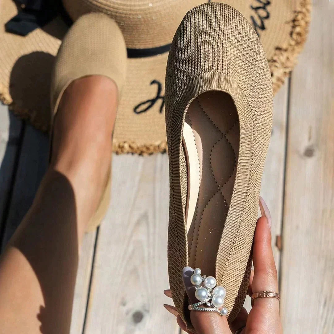 Comfortable and Stylish Ballet Flats - Non-Slip, Breathable