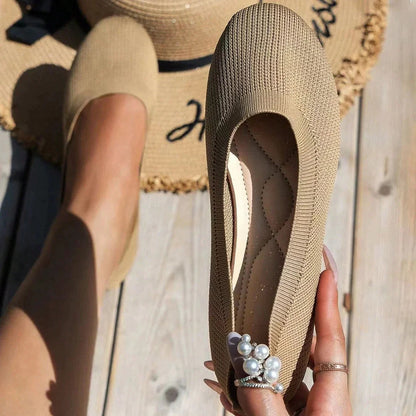 Comfortable and Stylish Ballet Flats - Non-Slip, Breathable