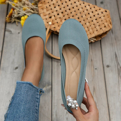 Comfortable and Stylish Ballet Flats - Non-Slip, Breathable