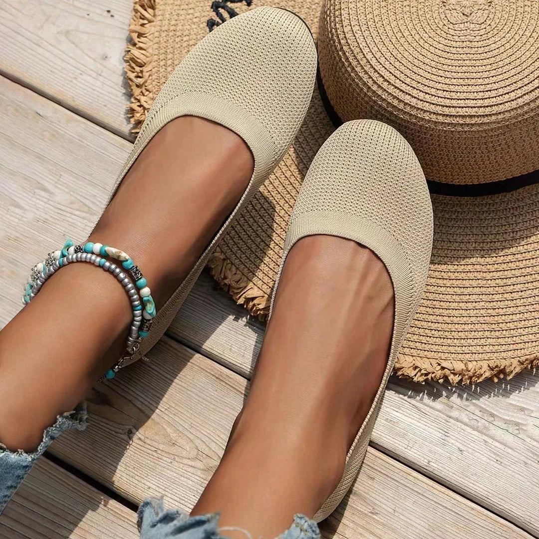 Comfortable and Stylish Ballet Flats - Non-Slip, Breathable
