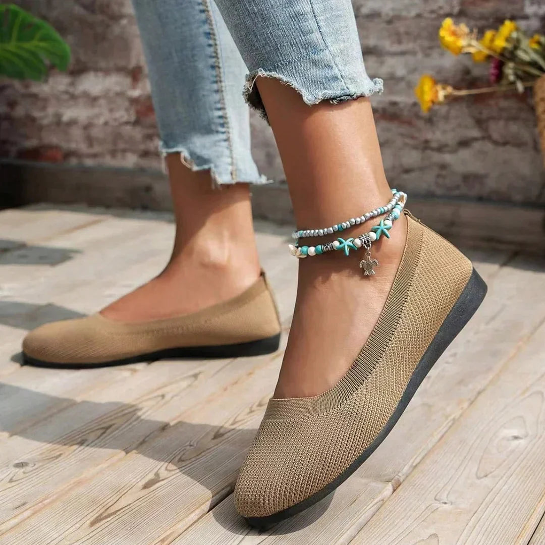 Comfortable and Stylish Ballet Flats - Non-Slip, Breathable
