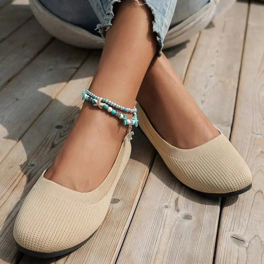 Comfortable and Stylish Ballet Flats - Non-Slip, Breathable