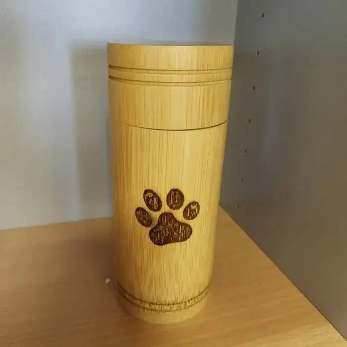 Eco-Conscious Bamboo Pet Memorial Urn