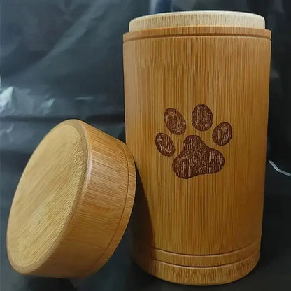 Eco-Conscious Bamboo Pet Memorial Urn