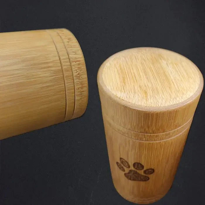 Eco-Conscious Bamboo Pet Memorial Urn