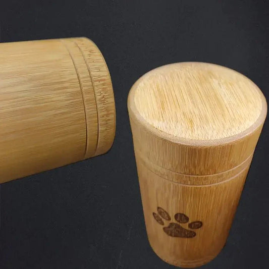 Eco-Conscious Bamboo Pet Memorial Urn