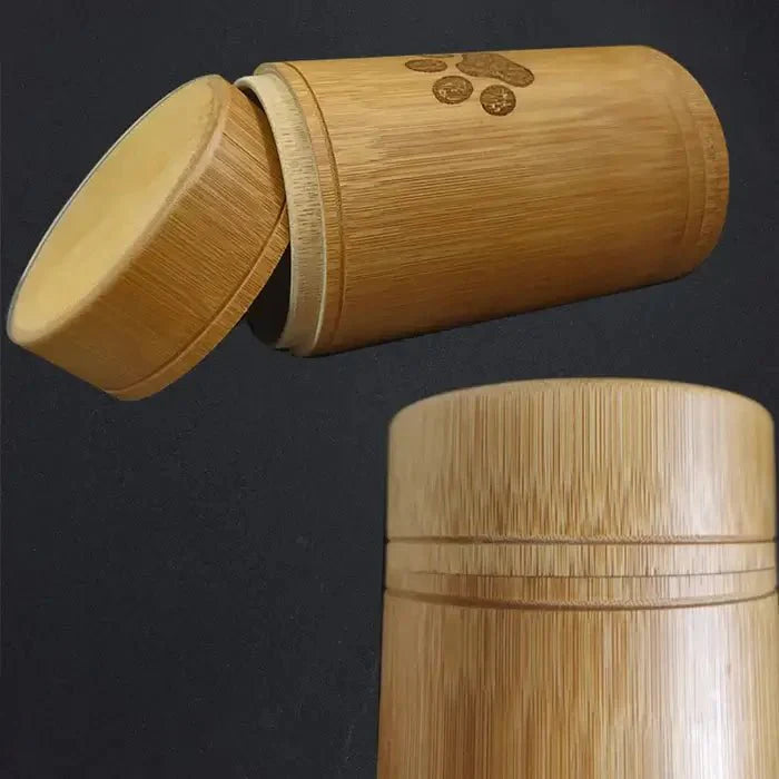 Eco-Conscious Bamboo Pet Memorial Urn