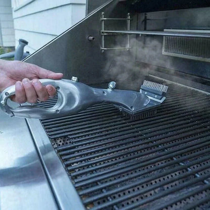 Outdoor BBQ Cleaner Brush for Charcoal Grills - Steam Cleaning Tool