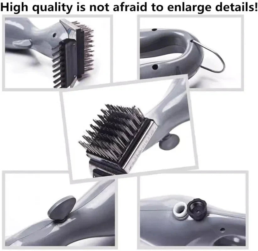 Outdoor BBQ Cleaner Brush for Charcoal Grills - Steam Cleaning Tool