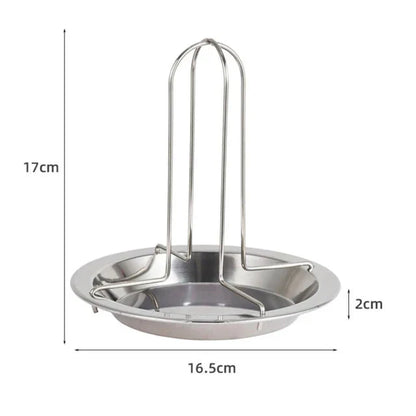 BBQ Grill Chicken Roaster Rack with Bowl for Barbecue Cooking