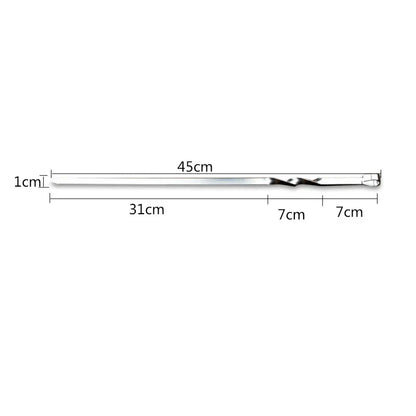 Stainless Steel Skewers for Barbecue - Meat Chunks on Sticks