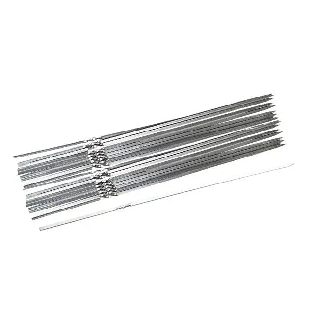 Stainless Steel Skewers for Barbecue - Meat Chunks on Sticks