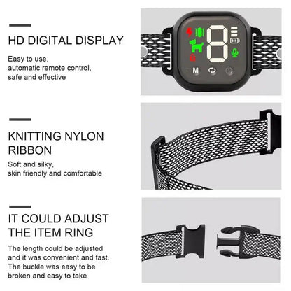 Touch Screen Dog Bark Control Collar