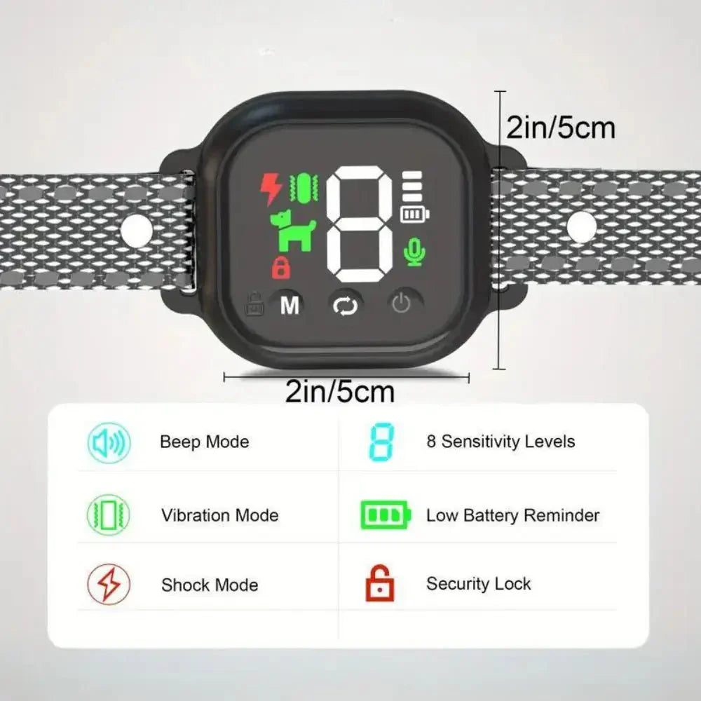 Touch Screen Dog Bark Control Collar