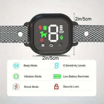 Touch Screen Dog Bark Control Collar