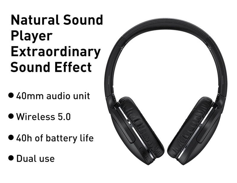 Wireless Bluetooth Headphones with No Cords