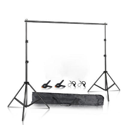 Green Screen Support Frame with Carry Bag - Photography Backdrop Stand Set