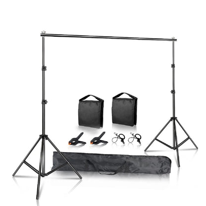 Green Screen Support Frame with Carry Bag - Photography Backdrop Stand Set