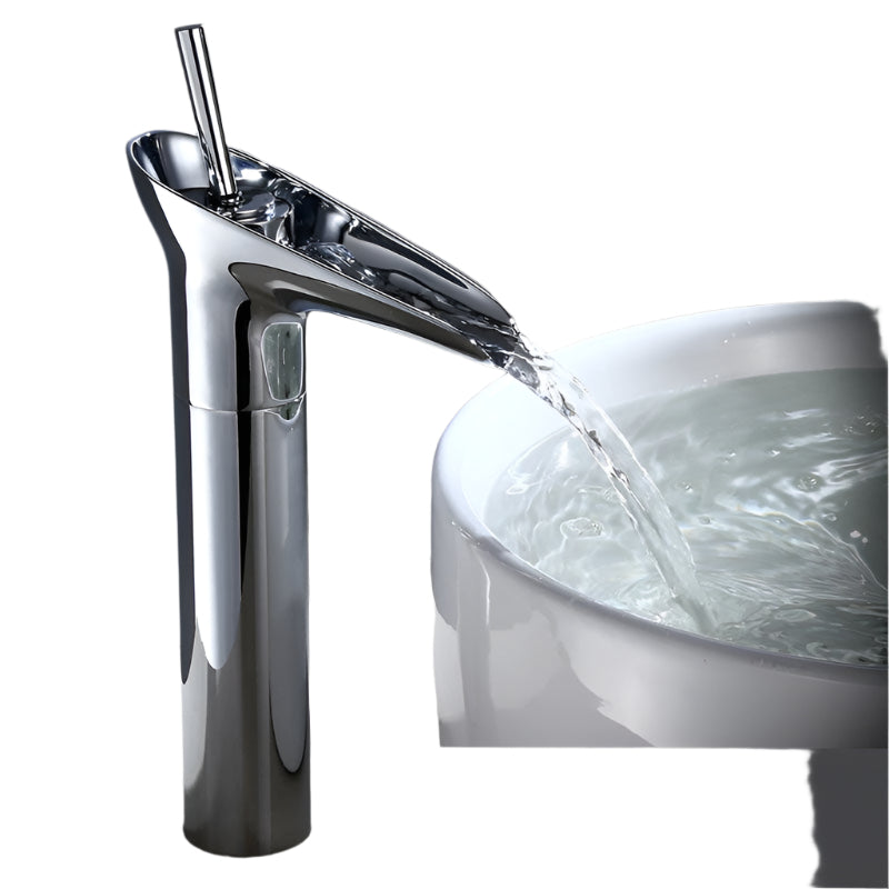 Waterfall Sink Faucet in AquaCascade Style