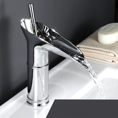 Waterfall Sink Faucet in AquaCascade Style