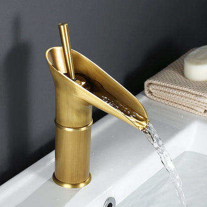 Waterfall Sink Faucet in AquaCascade Style