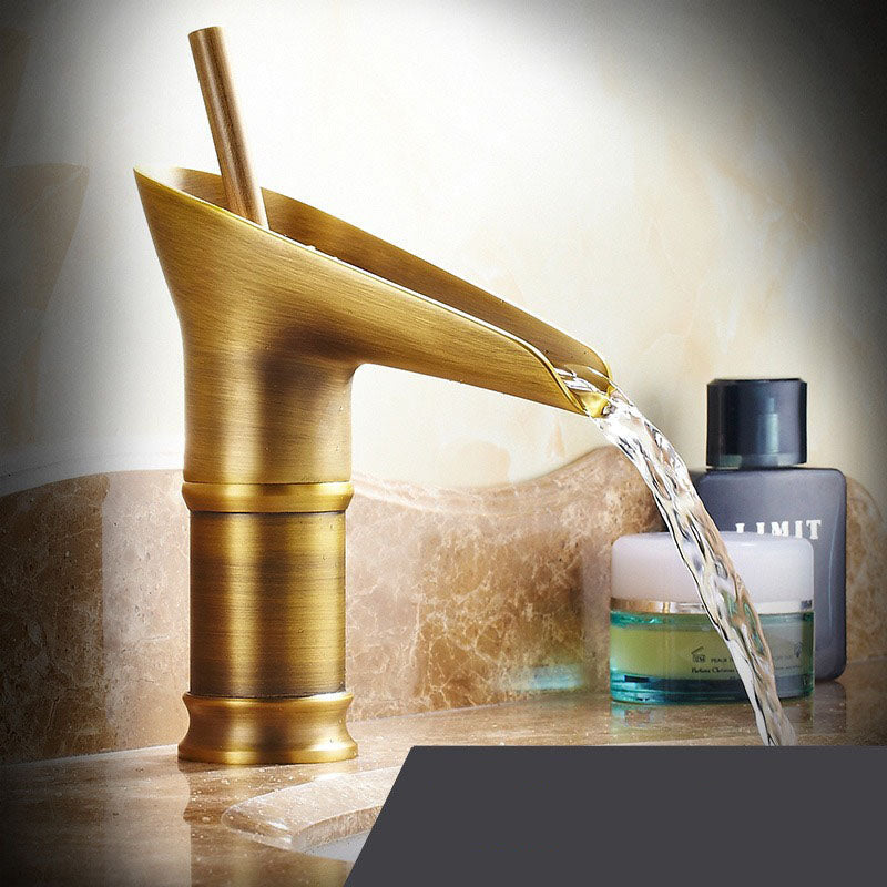 Waterfall Sink Faucet in AquaCascade Style
