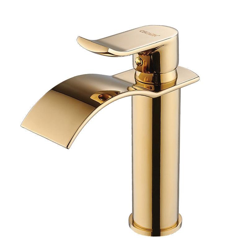 Brass Waterfall Mixer Tap for Vanity Sink Faucet