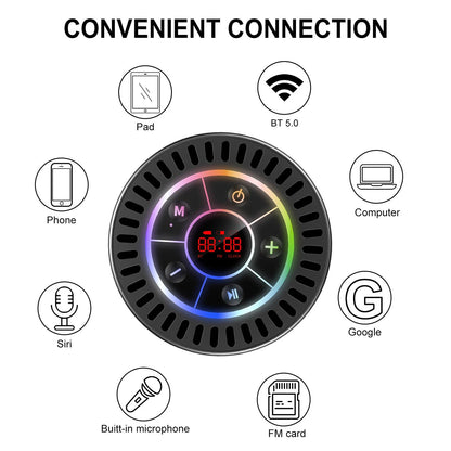 Waterproof Bluetooth Shower Speaker IPX7 for Outdoor Use