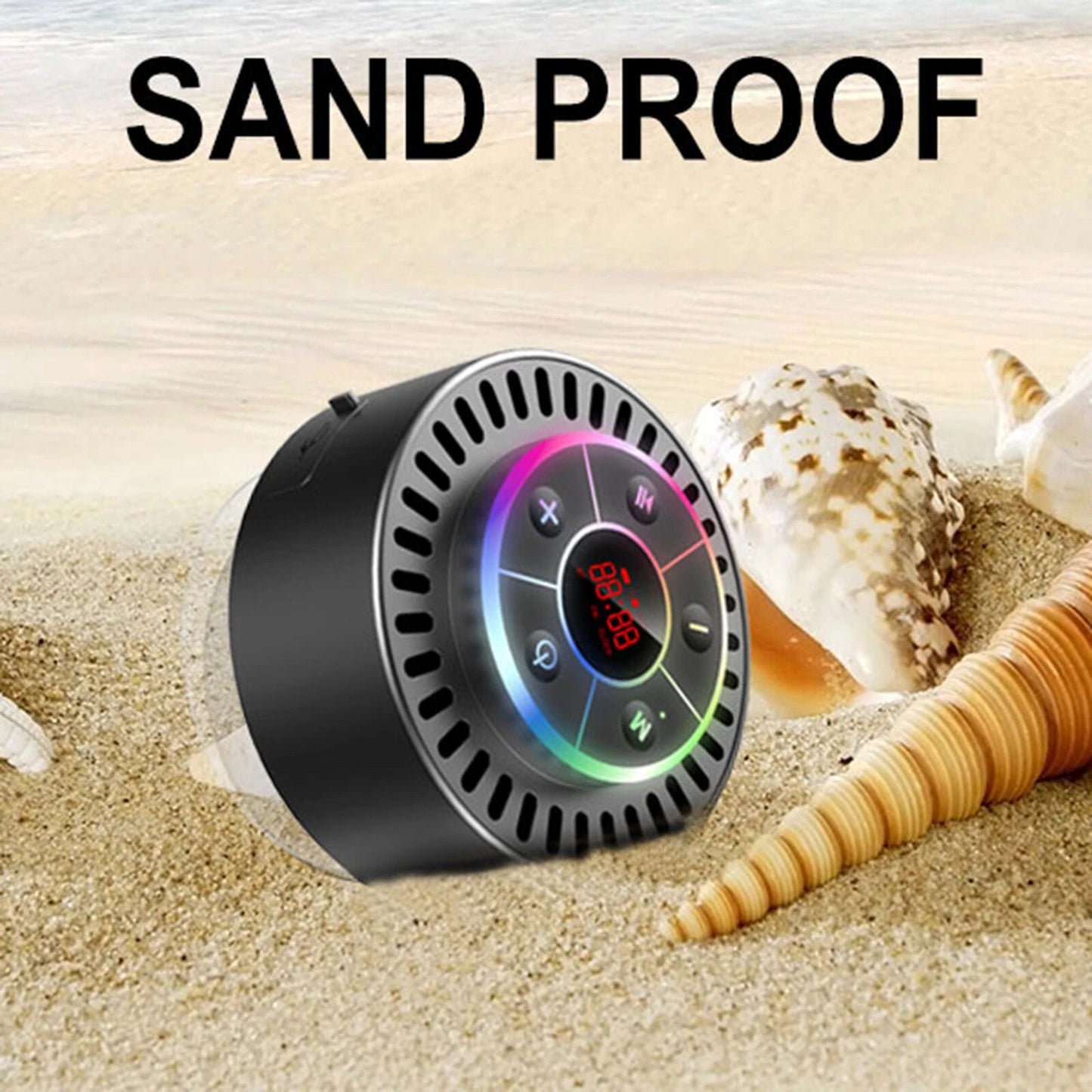 Waterproof Bluetooth Shower Speaker IPX7 for Outdoor Use